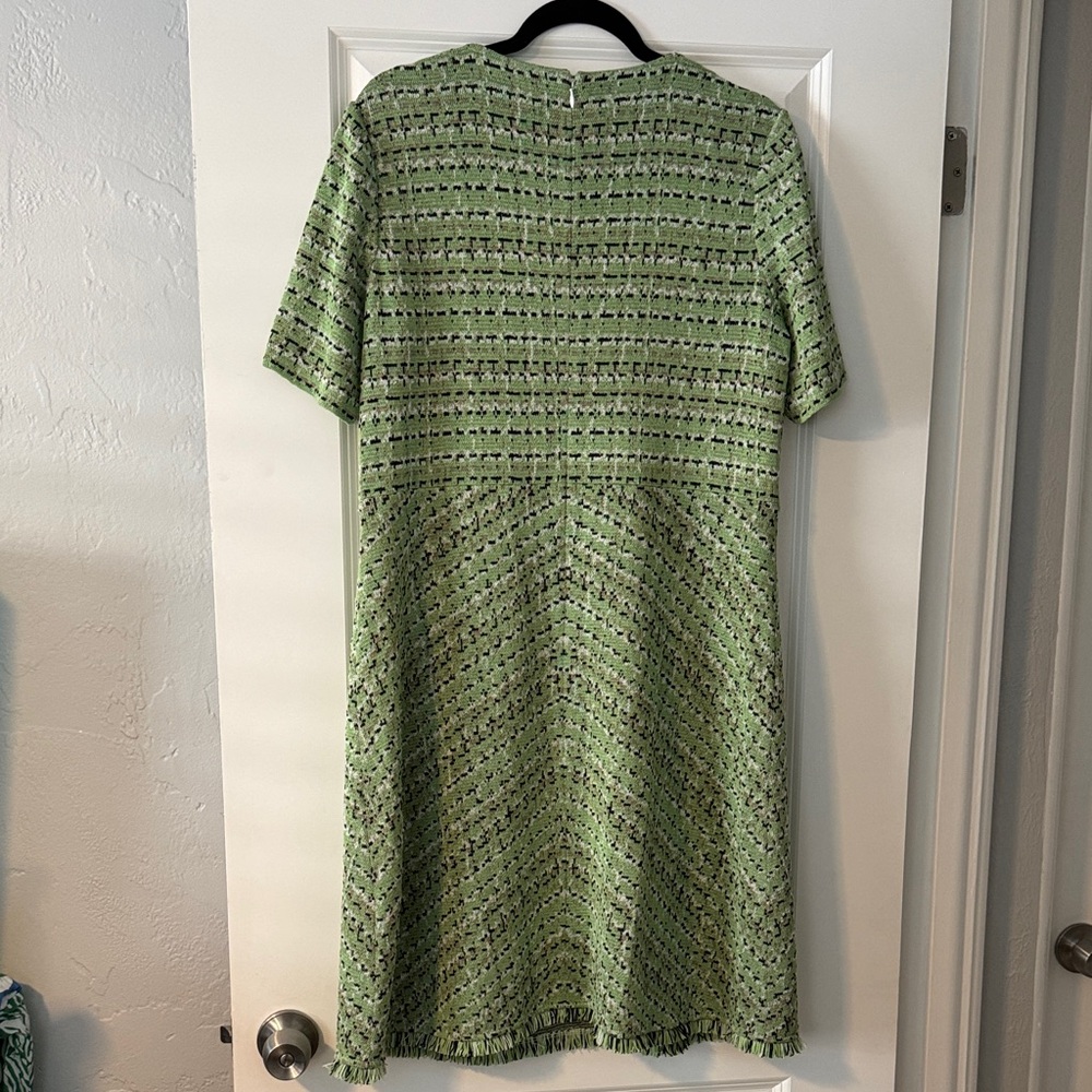 Misook Green Patterned Midi Dress - Picture 7 of 7